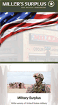 Mobile Screenshot of millerssurplus.com